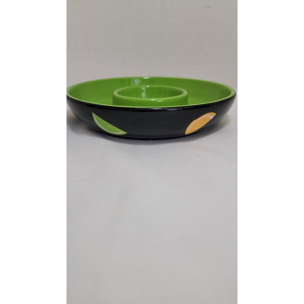 Crate & Barrel Pimienta Margarita Salt Rimmer 7" Margarita Salter Black Green